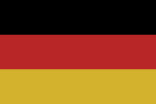 Flagge Deutschland, aktive Sprache Deutsch